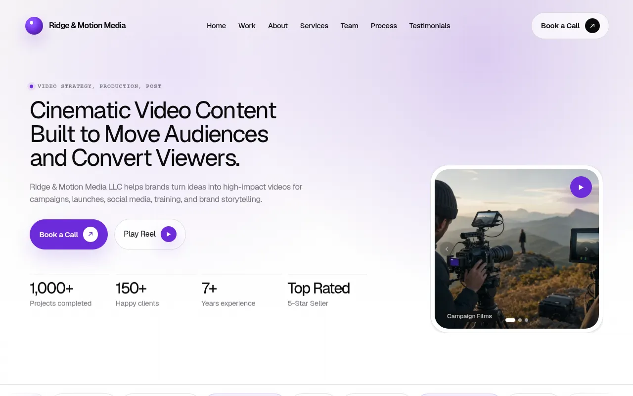Screenshot of ridgeandmotion.com