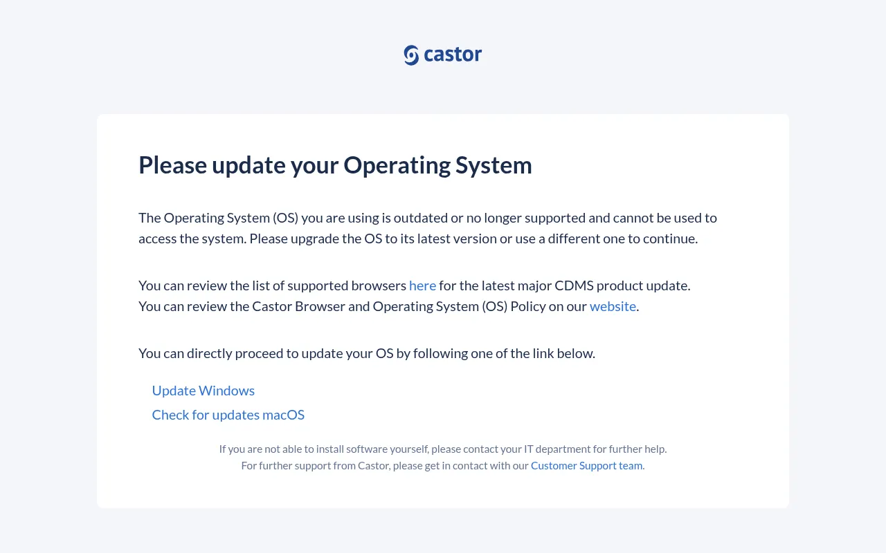 Screenshot of data.castoredc.com