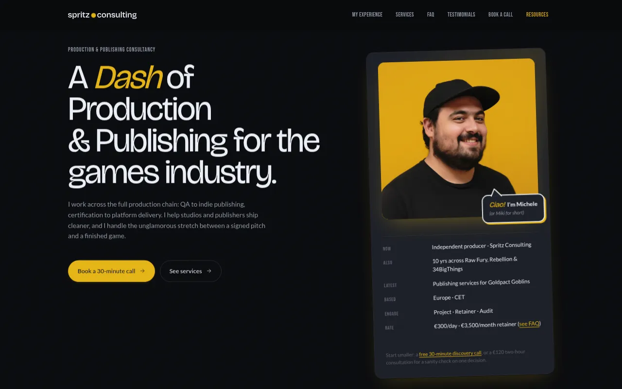 Screenshot of spritzconsulting.com