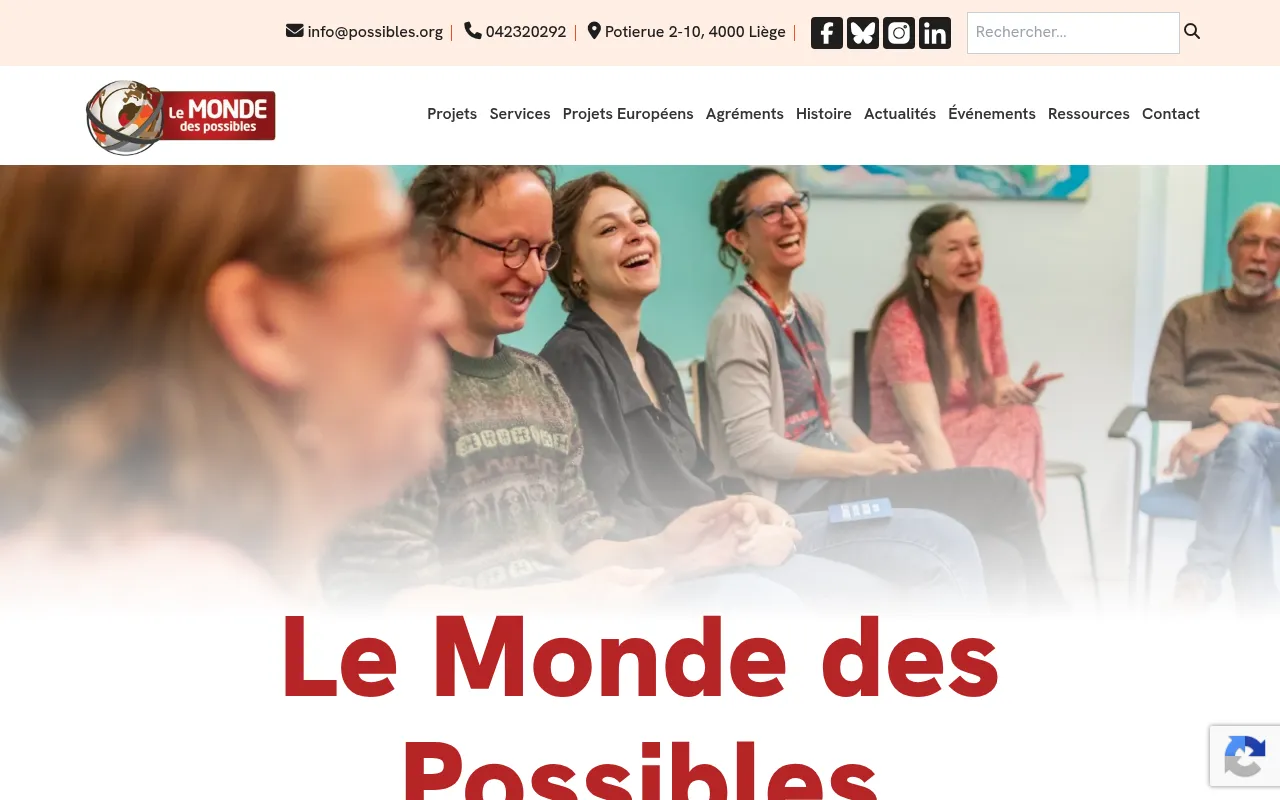 Screenshot of possibles.org