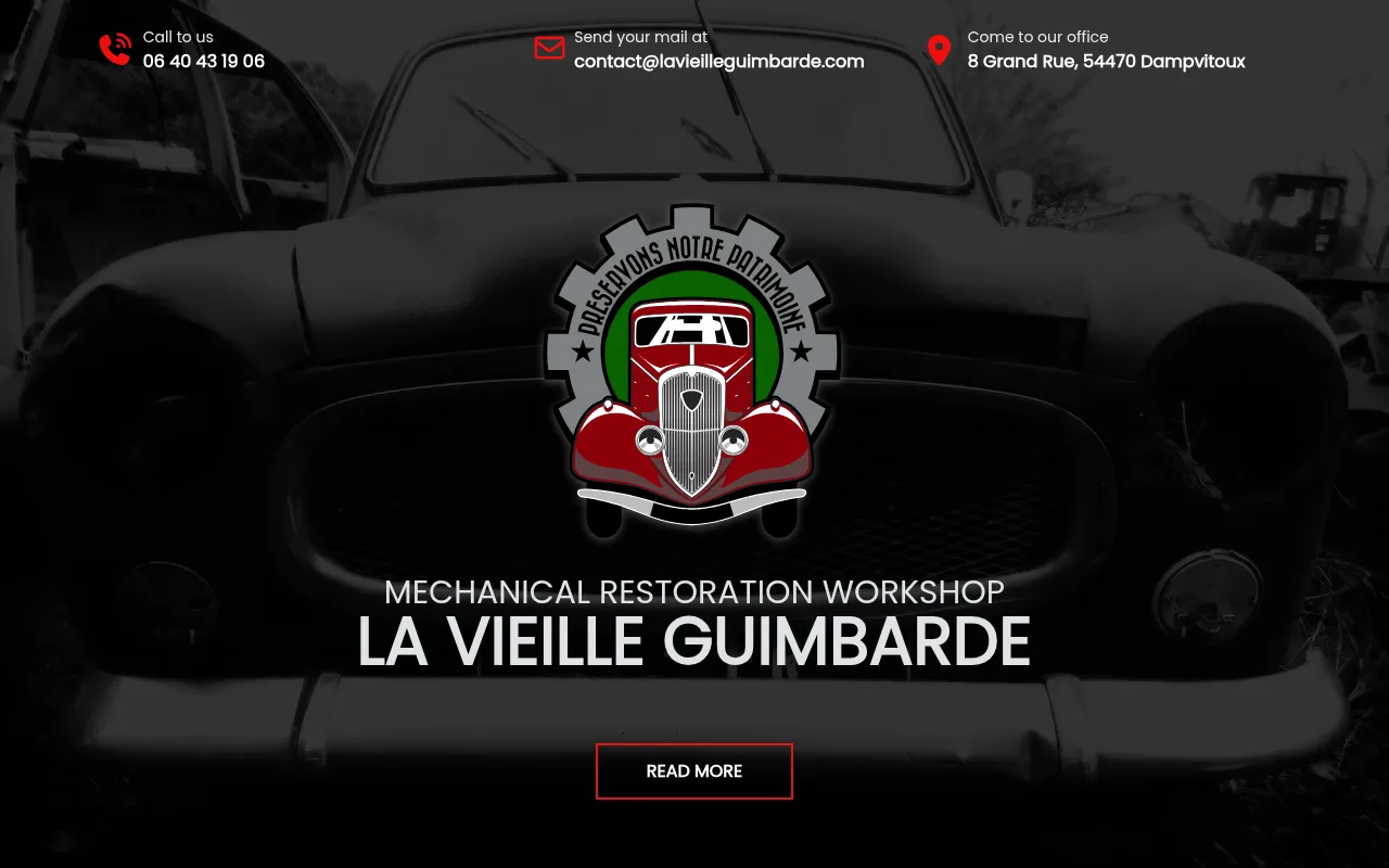 Screenshot of lavieilleguimbarde.com