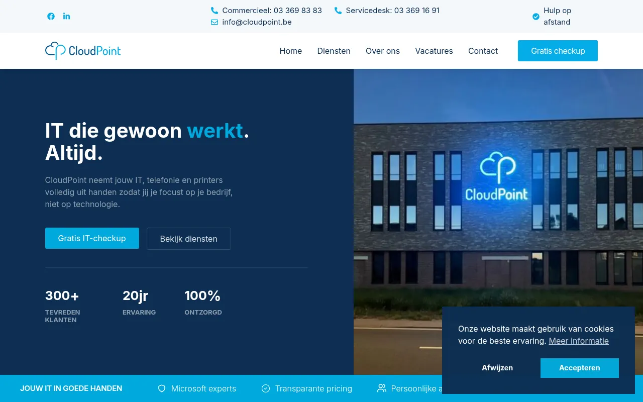 Screenshot of cloudpoint.be