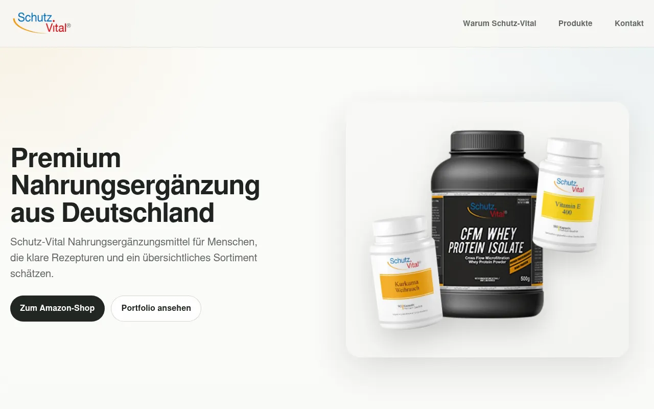 Screenshot of schutz-vital.de