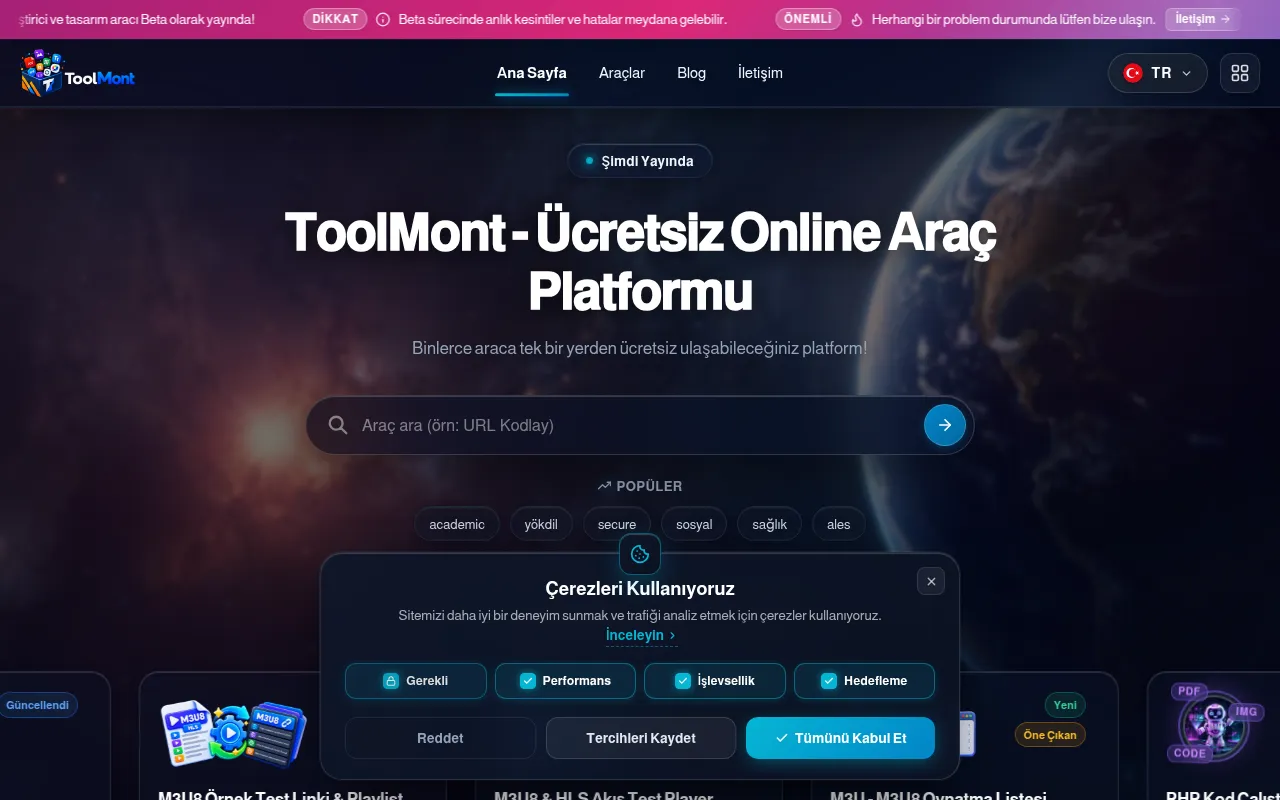Screenshot of toolmont.com