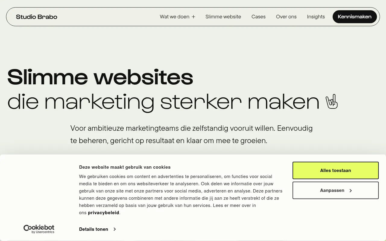 Screenshot of studiobrabo.nl