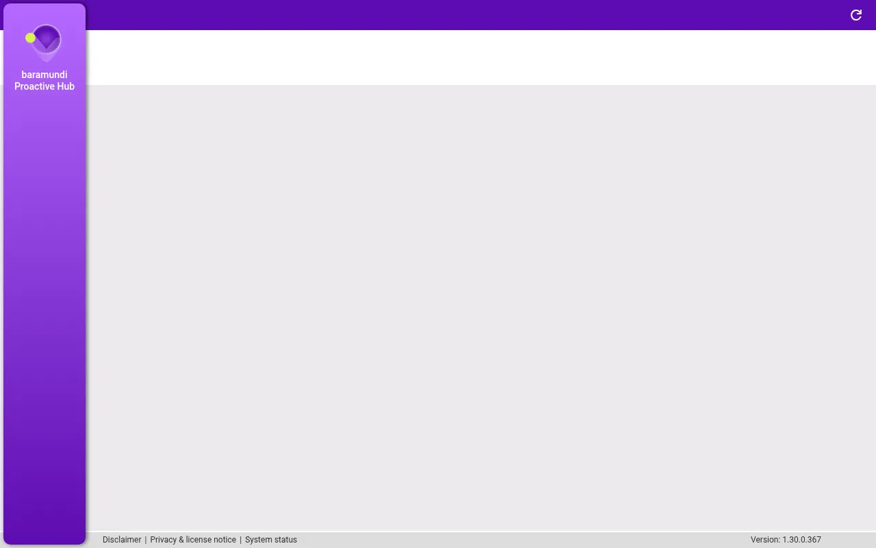 Screenshot of experience.baramundi.cloud