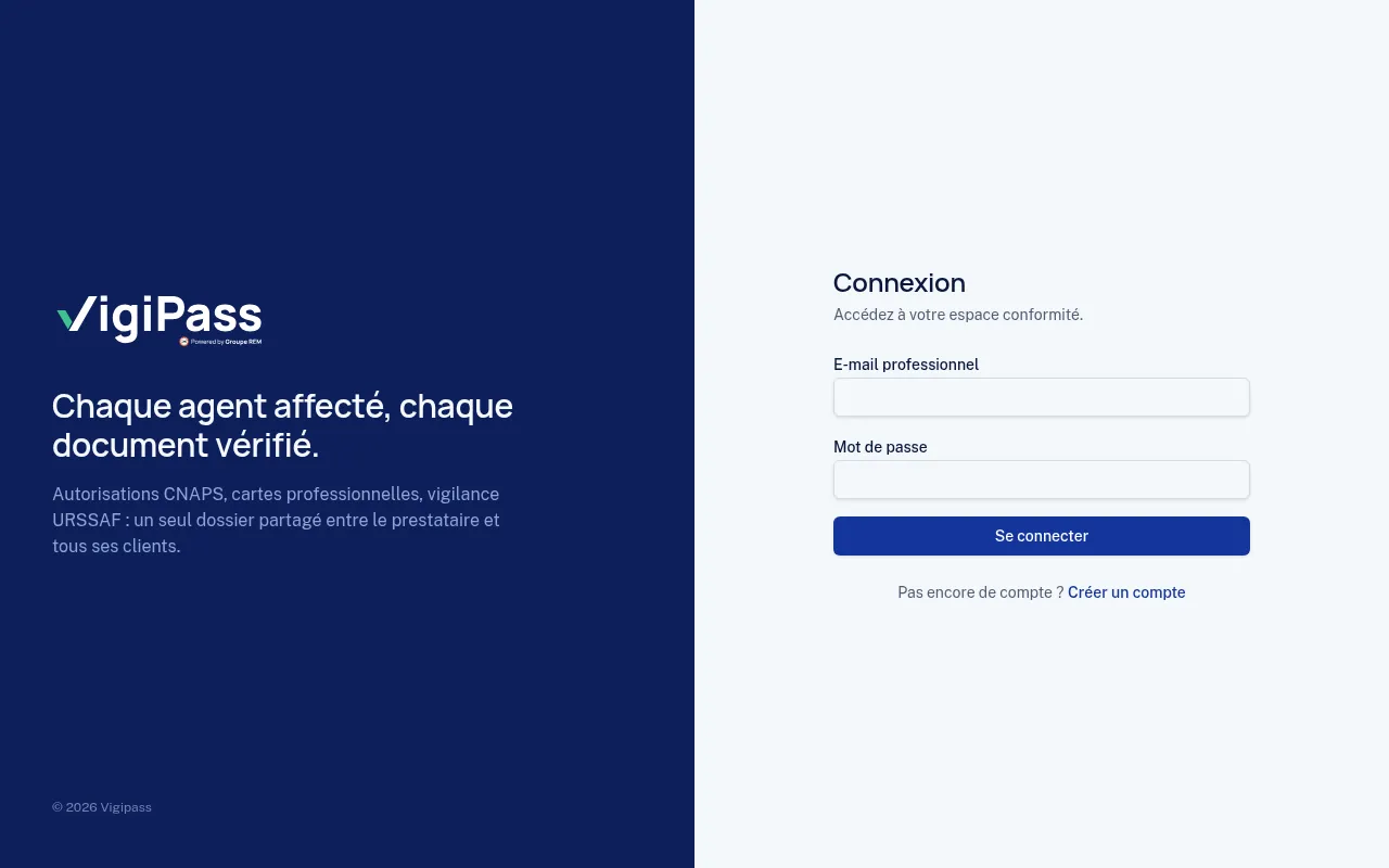 Screenshot of app.vigipass.fr