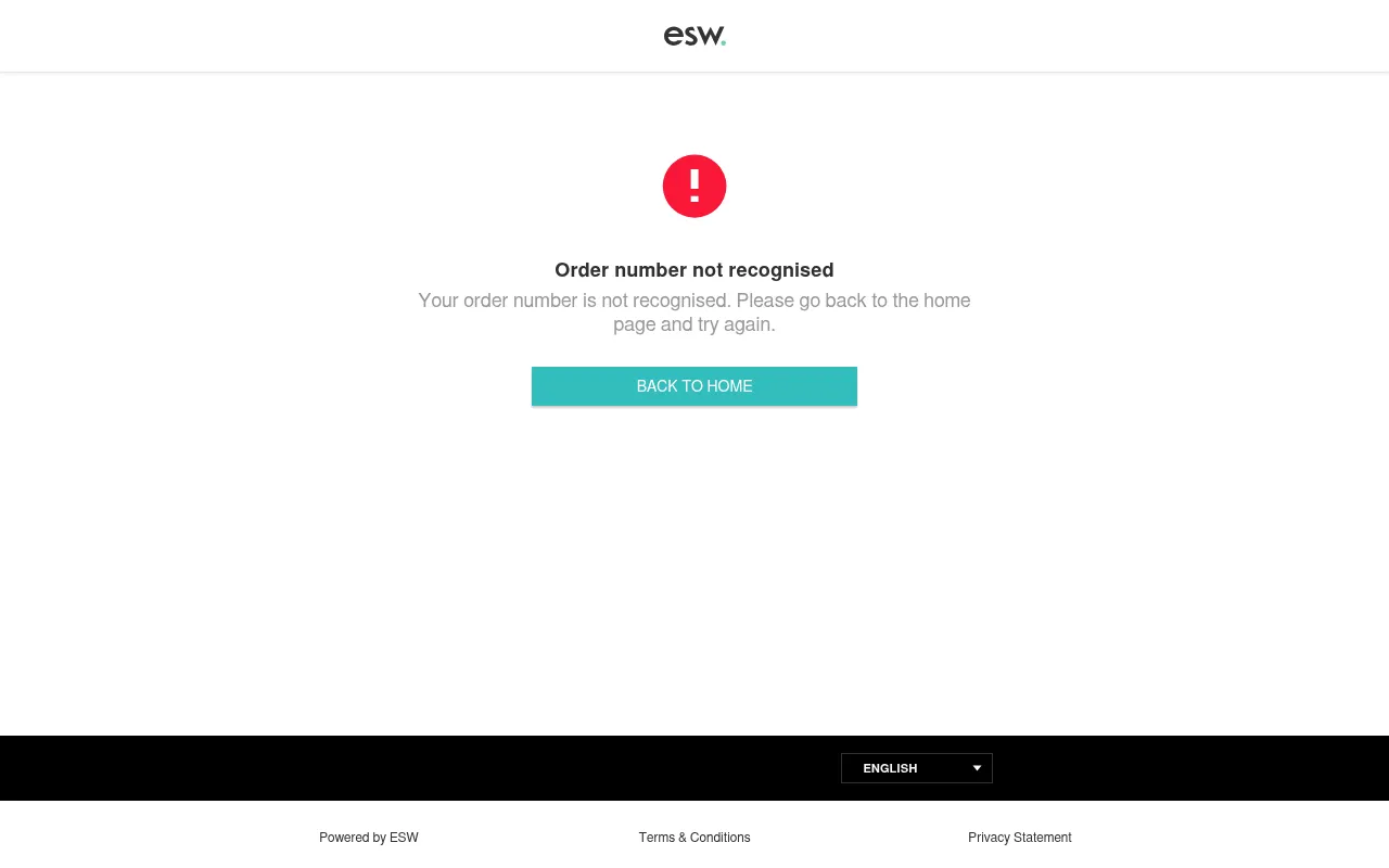 Screenshot of checkout.yoursclothing.com