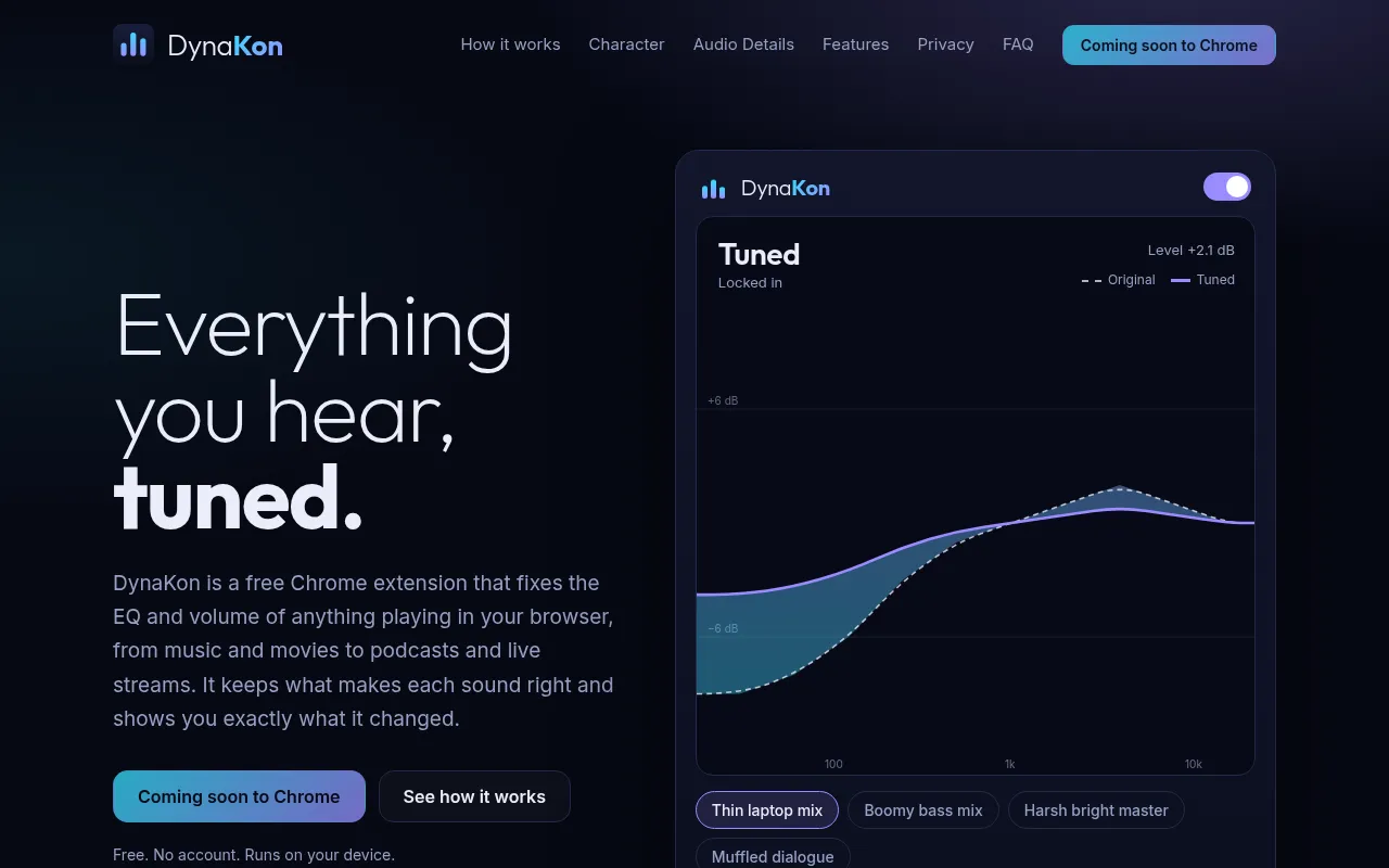 Screenshot of dynakon.app