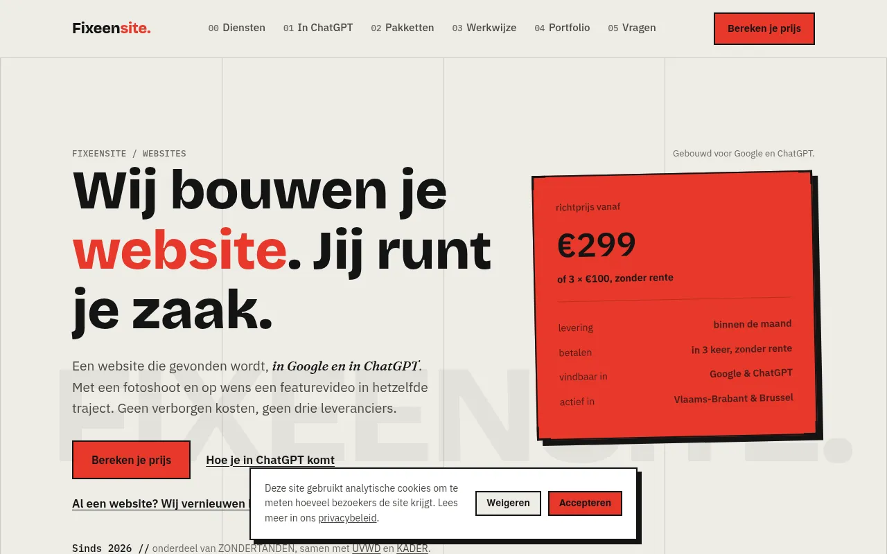 Screenshot of fixeensite.be