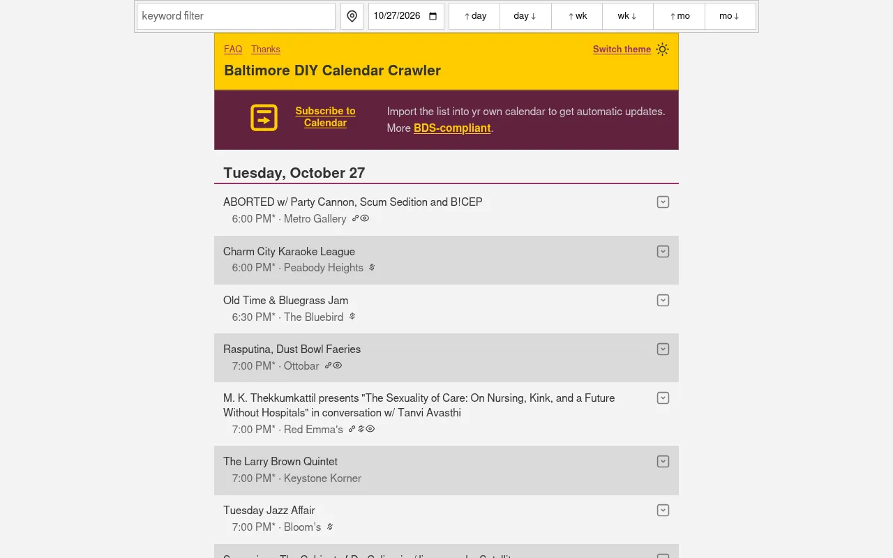 Screenshot of shows.whomtube.com