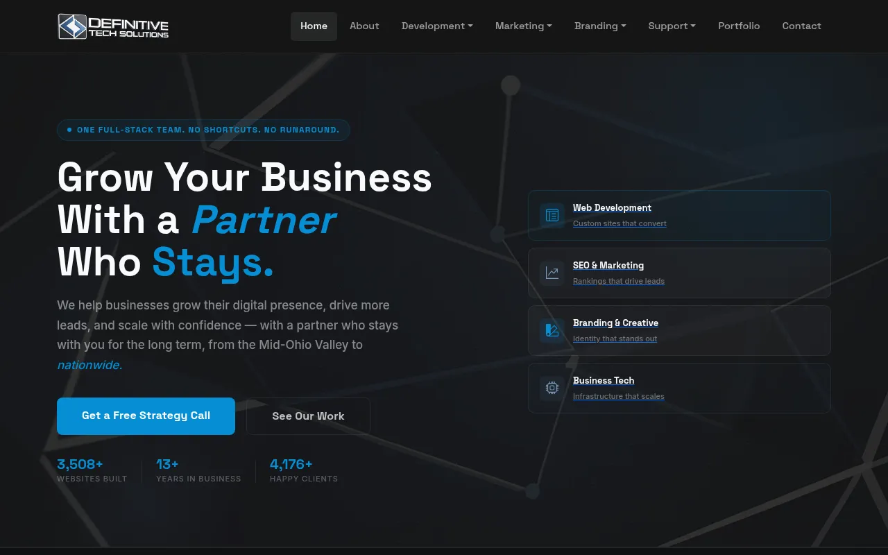 Screenshot of definitivetechsolutions.com