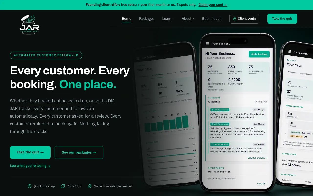 Screenshot of jarautomation.co.uk