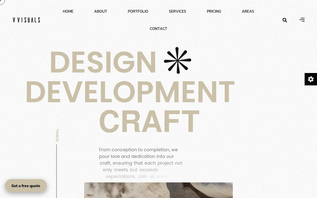 Screenshot of v-visuals.co.uk