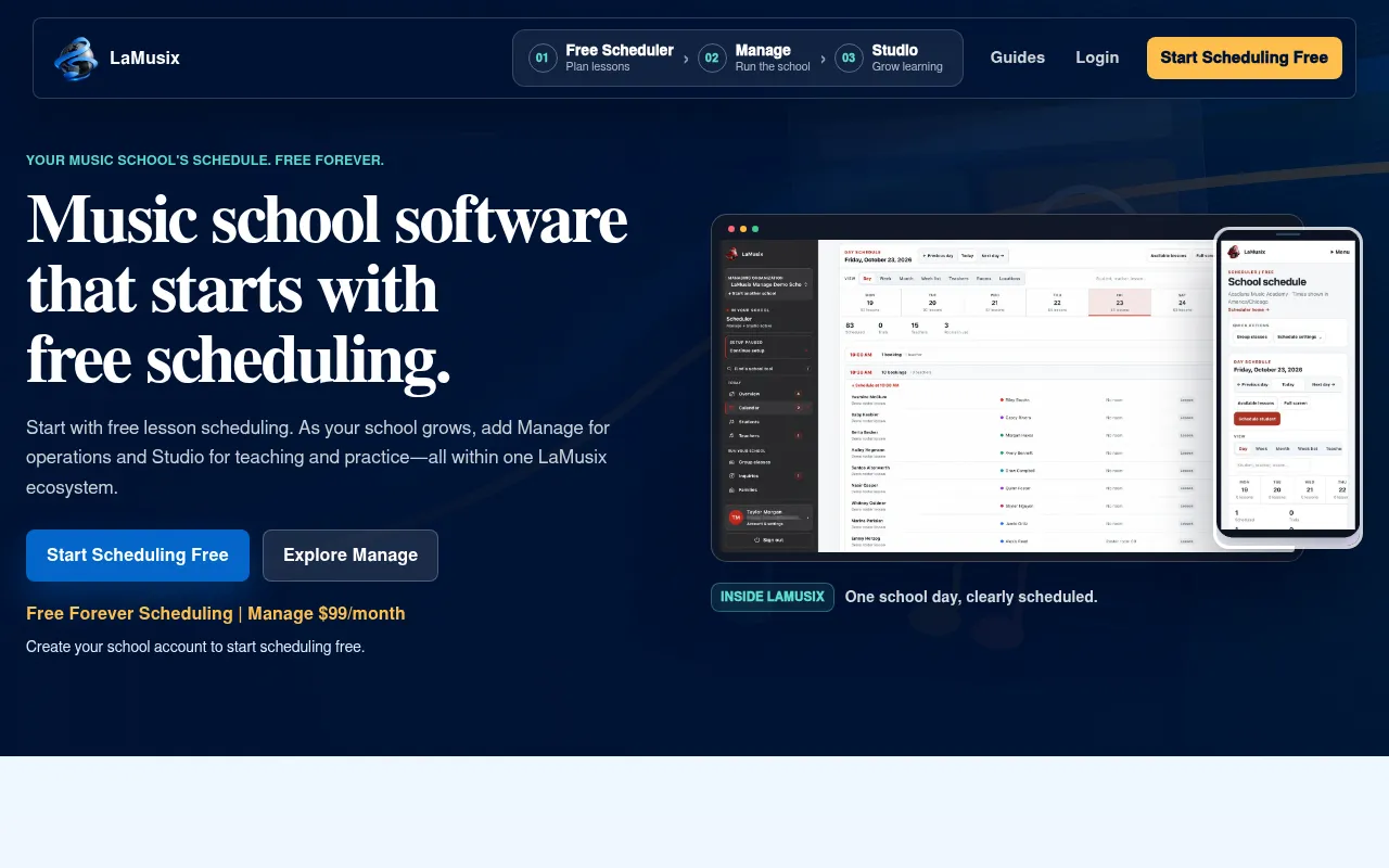 Screenshot of lamusix.com