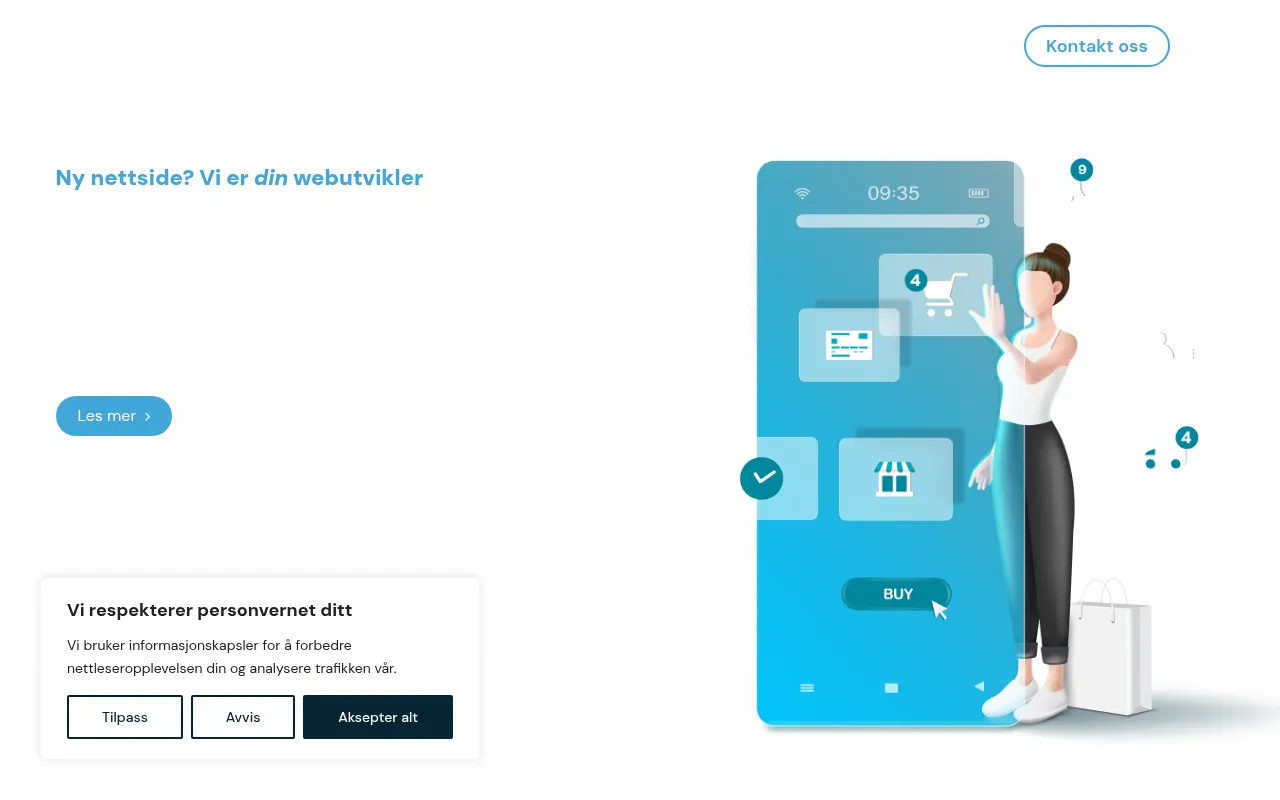 Screenshot of webtron.no