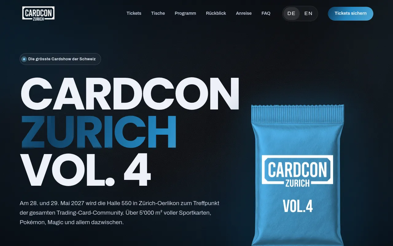 Screenshot of cardcon.events