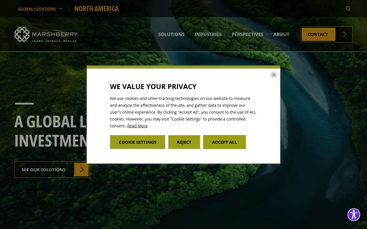 Screenshot of marshberry.com