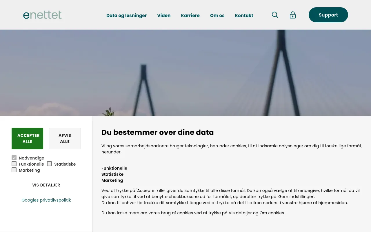 Screenshot of e-nettet.dk