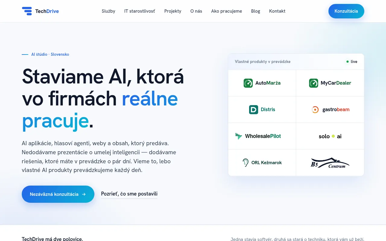 Screenshot of techdrive.sk