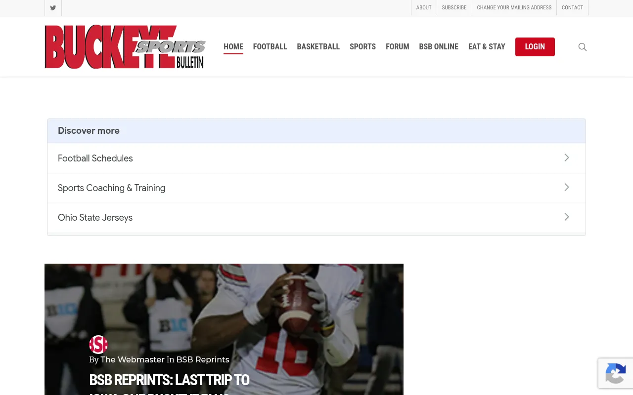 Screenshot of buckeyesports.com