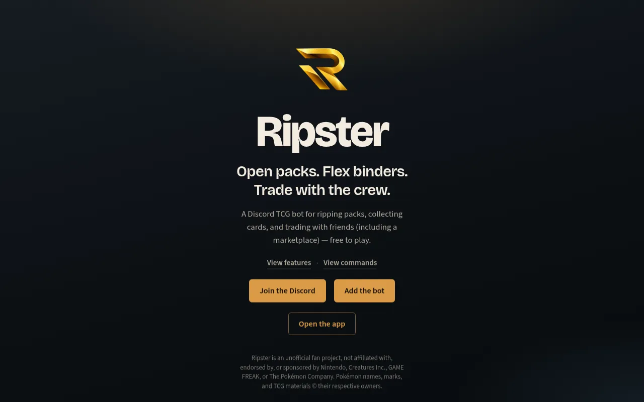 Screenshot of ripster.app