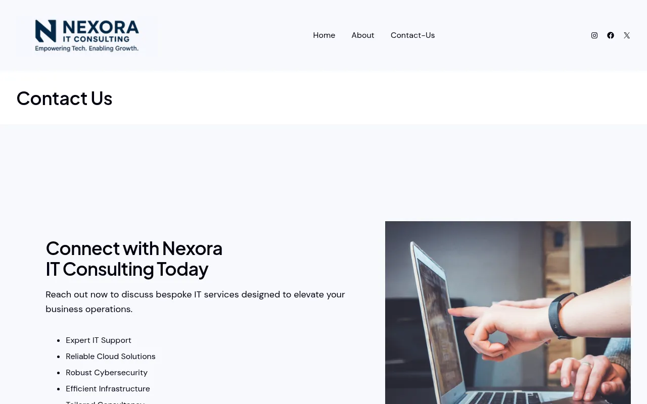 Screenshot of nexora-it.solutions