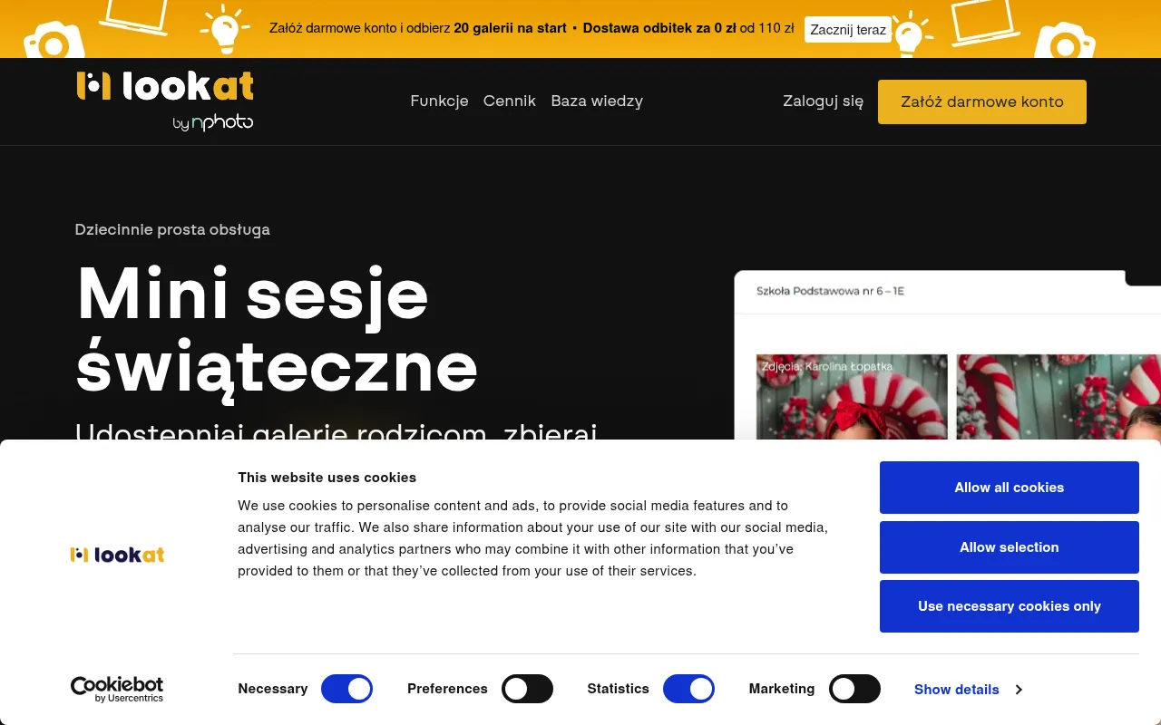 Screenshot of lookat.gallery