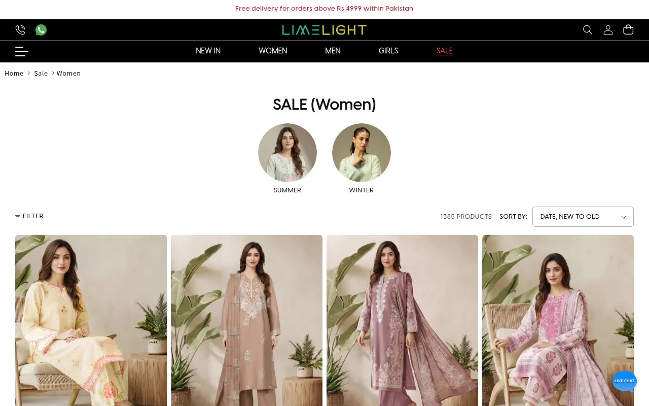 Screenshot of limelight.pk
