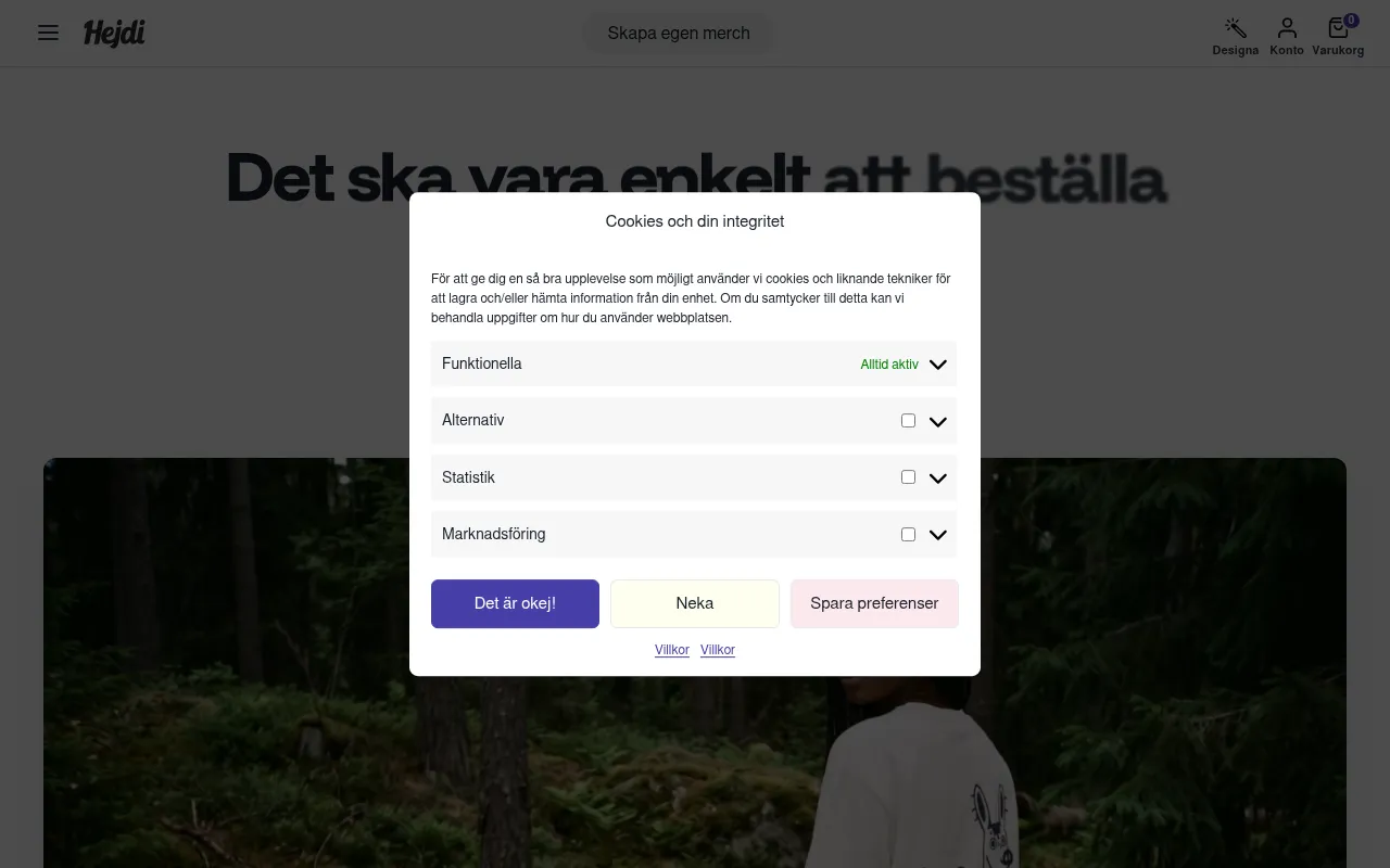 Screenshot of hejdi.se