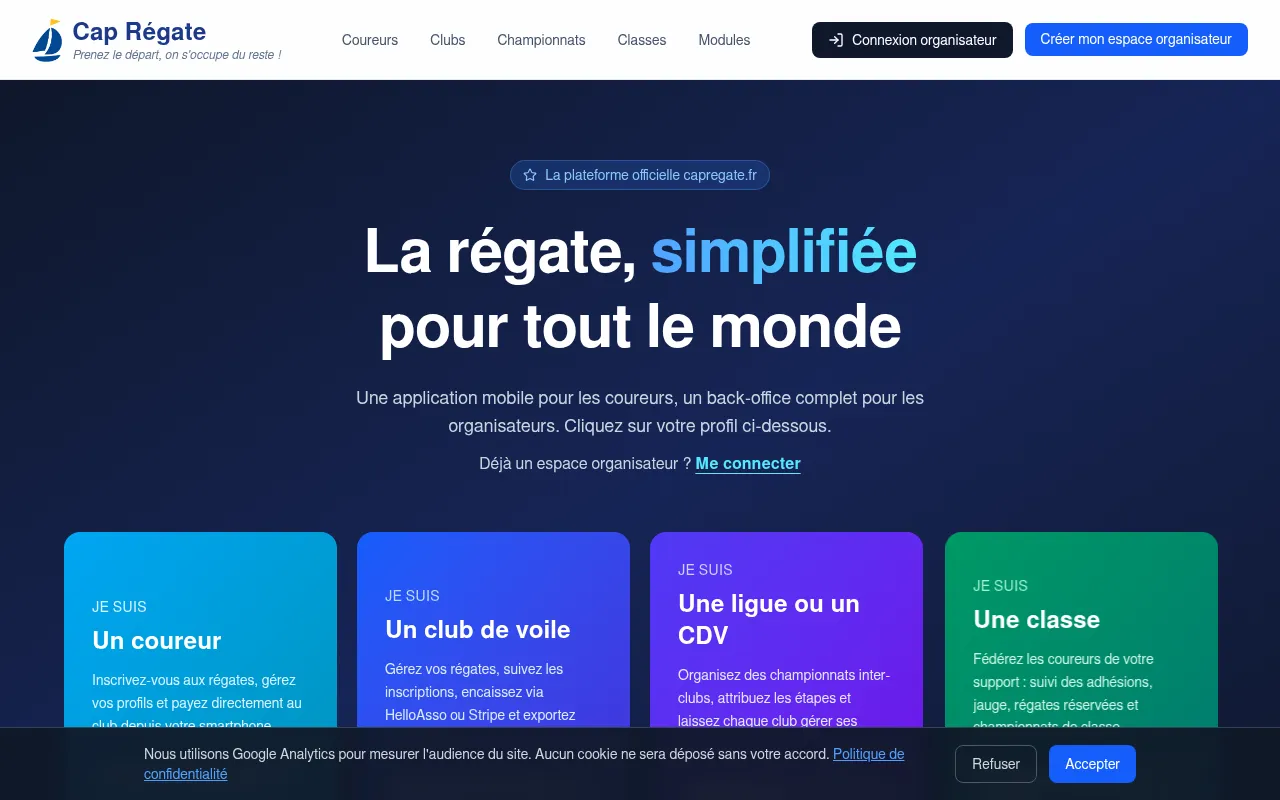Screenshot of capregate.fr