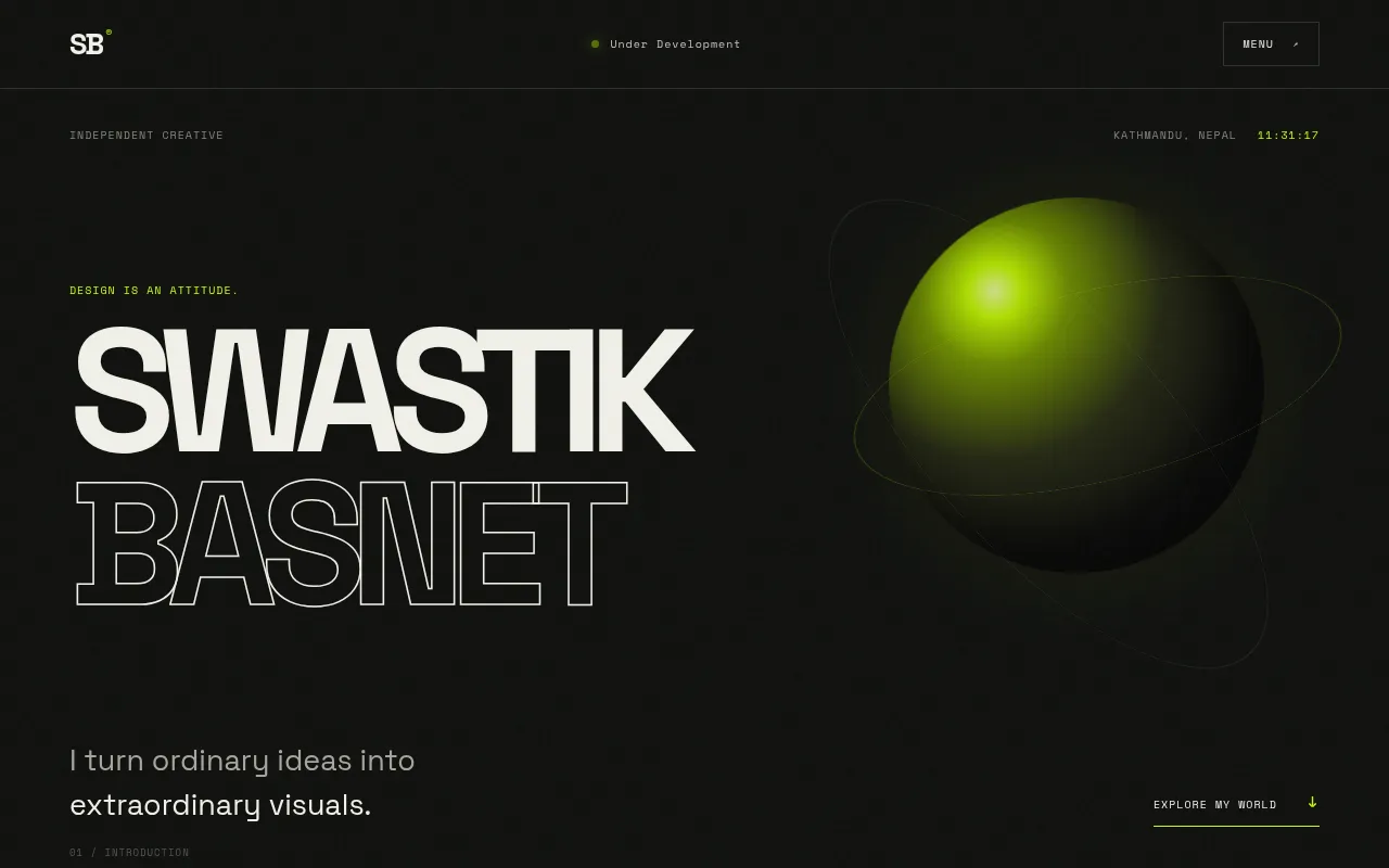 Screenshot of swastikbasnet.com.np