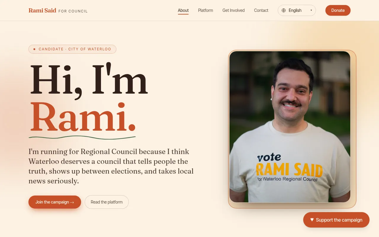 Screenshot of ramisaid.ca