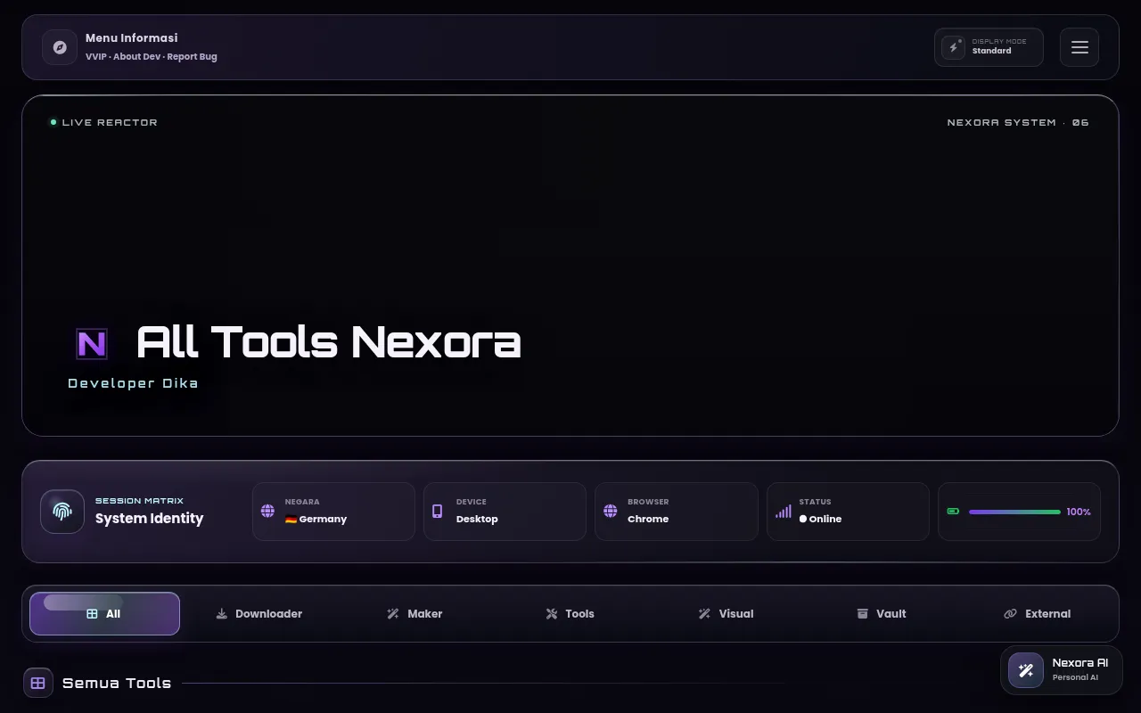 Screenshot of all-tools-nexora-teal.vercel.app