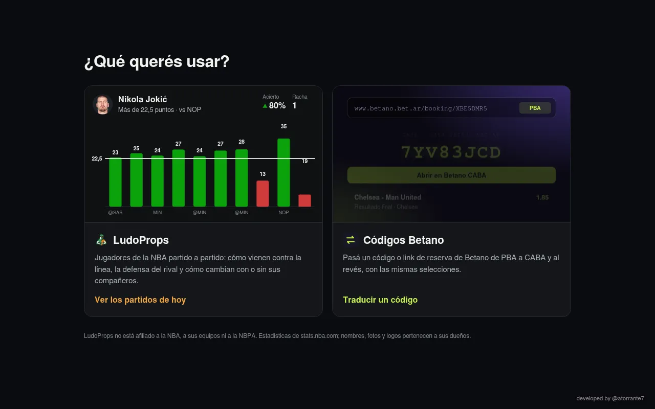 Screenshot of app.ludocomparador.com