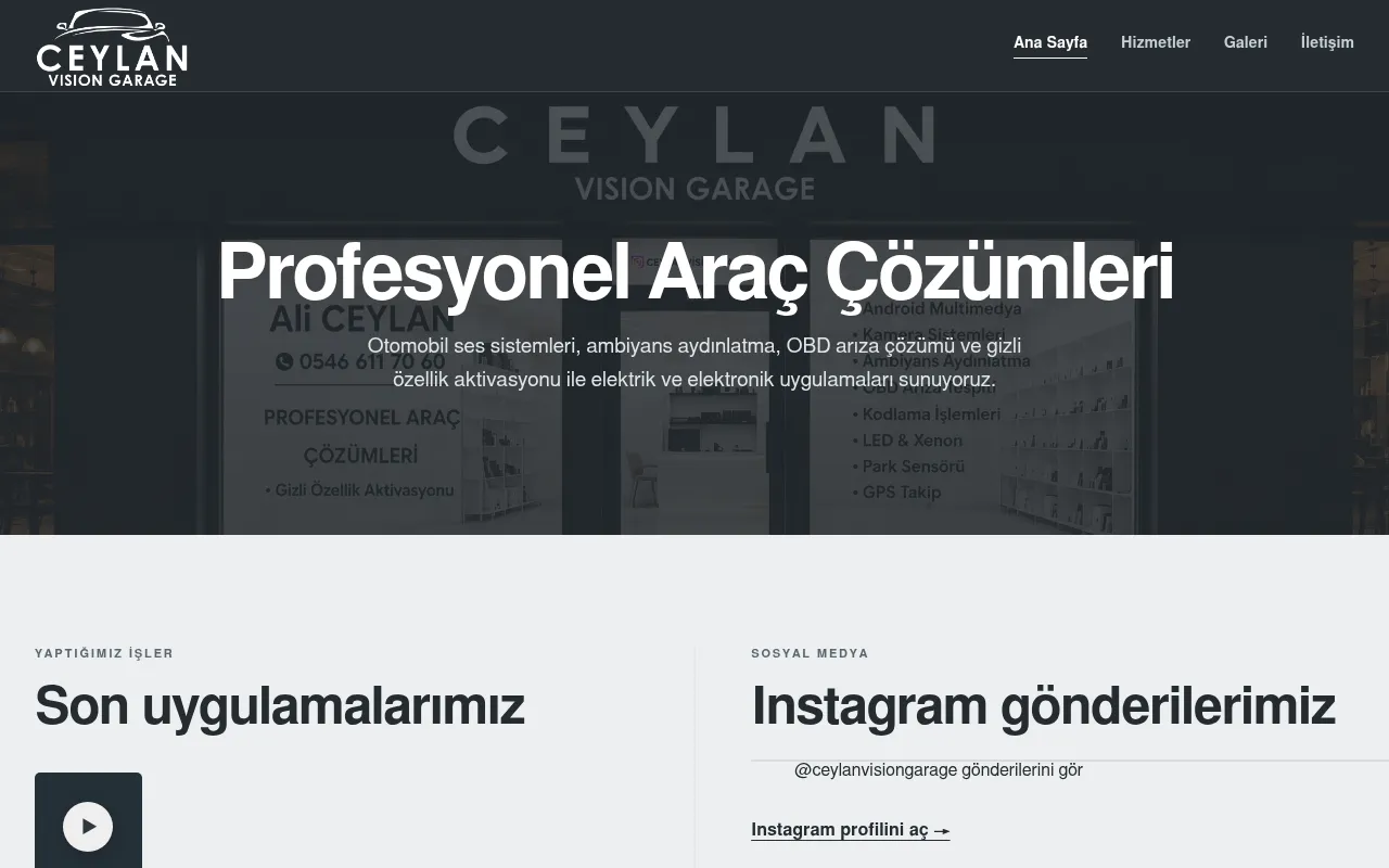 Screenshot of ceylanvision.com