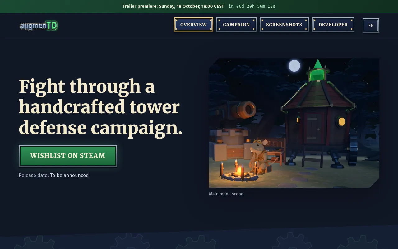 Screenshot of playaugmentd.com