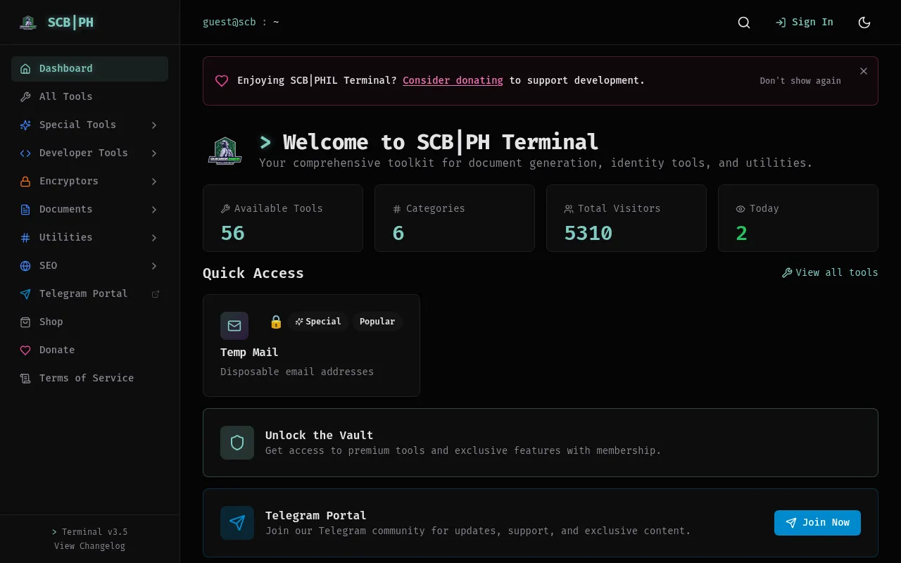 Screenshot of scbphil.com
