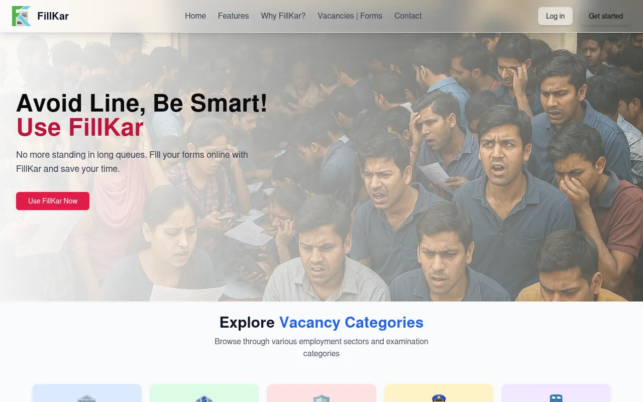 Screenshot of fillkar.in