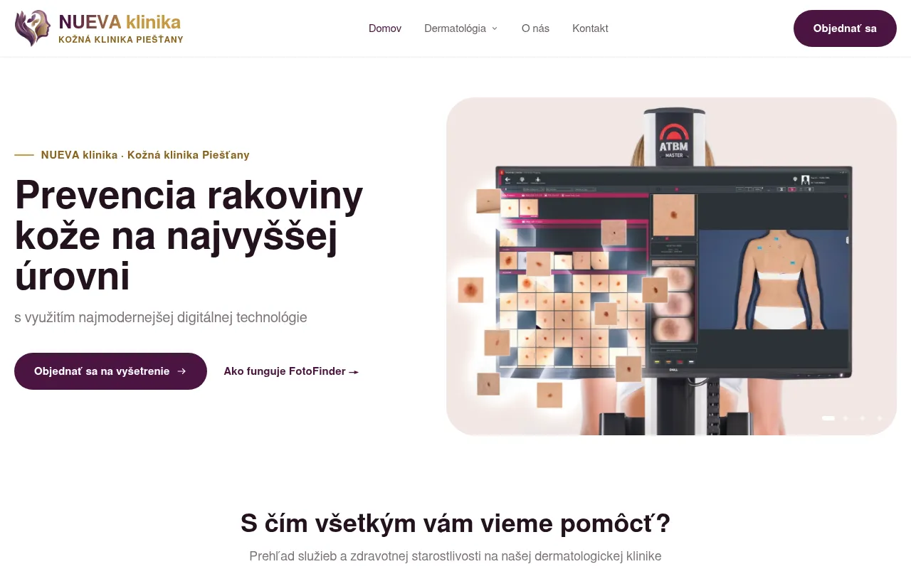 Screenshot of klinikanueva.sk