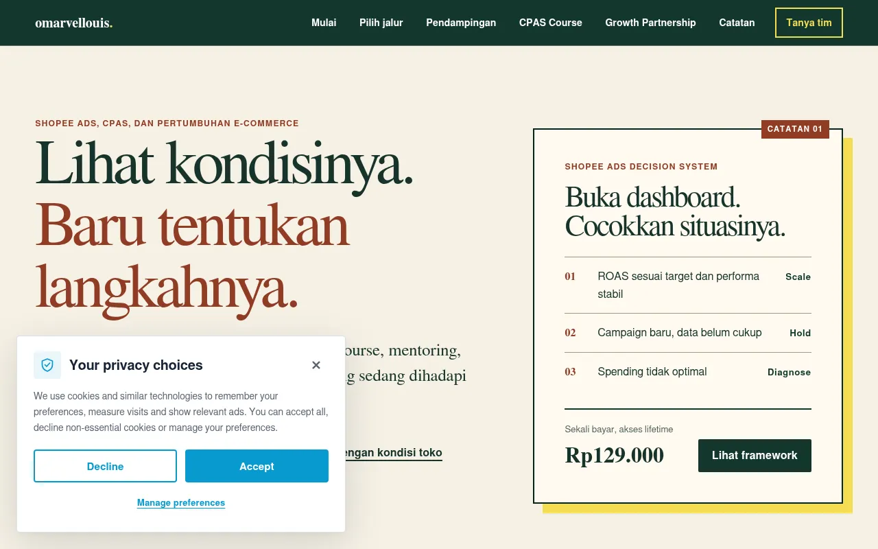 Screenshot of omarvellouis.com