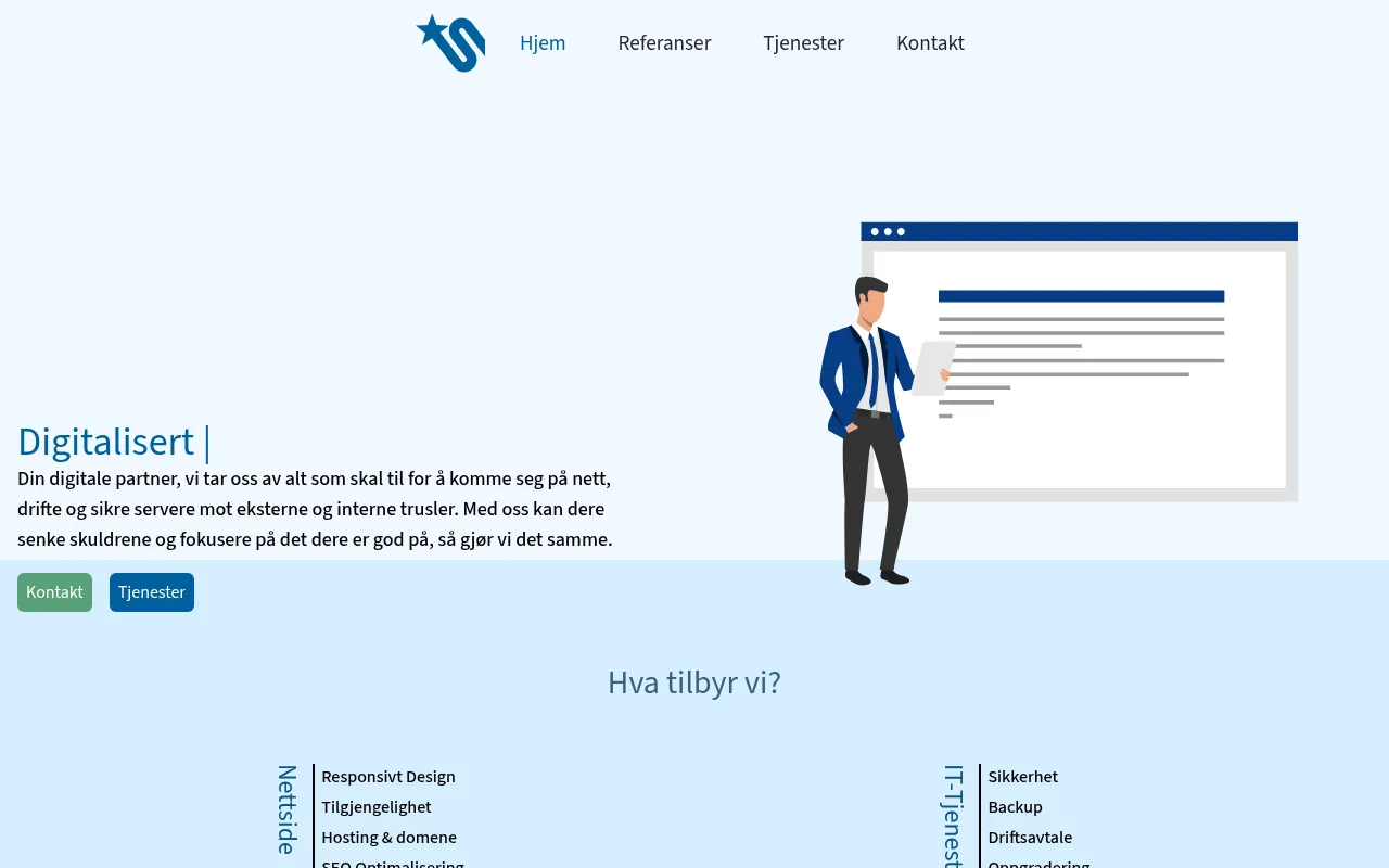 Screenshot of stellio.no