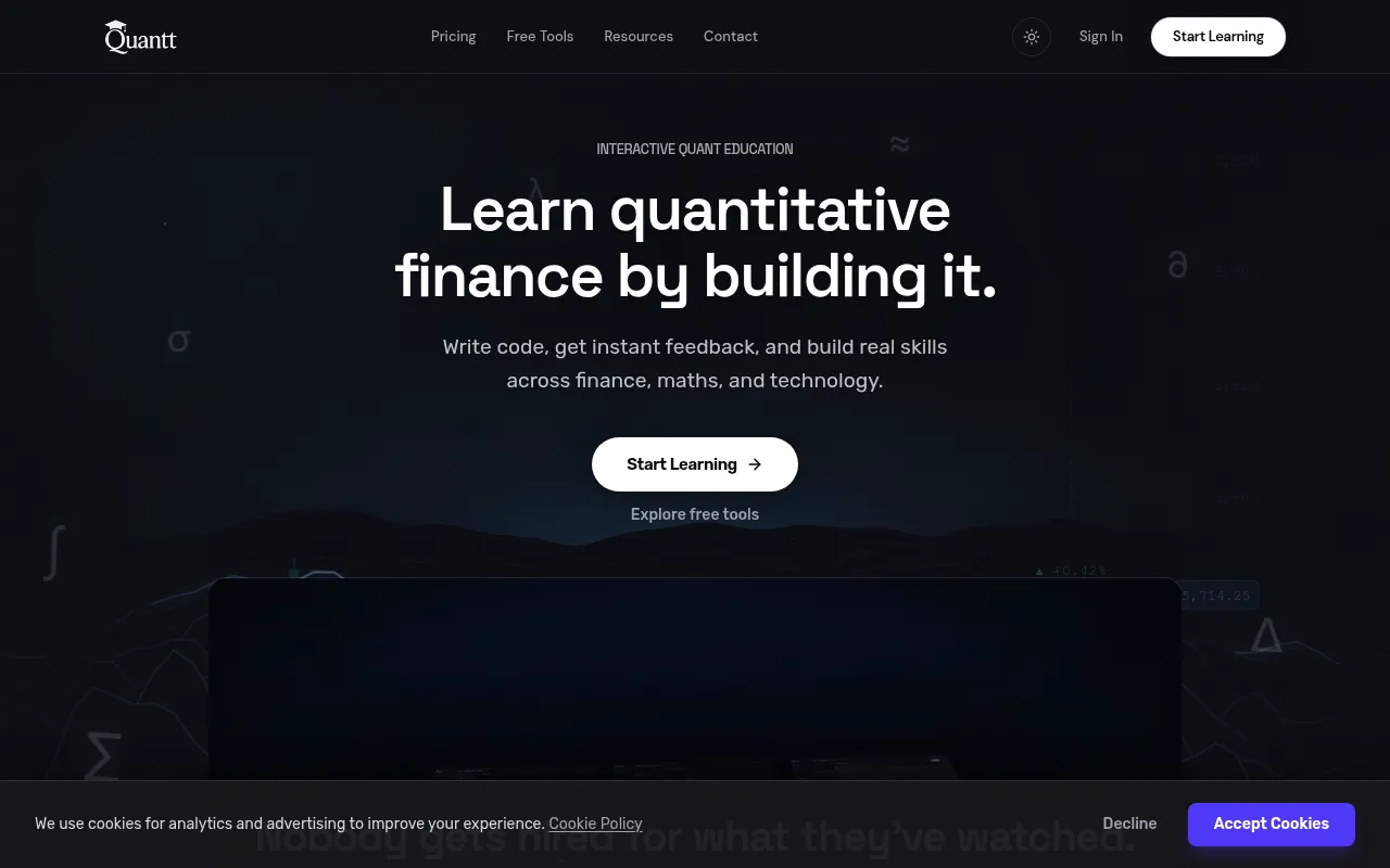 Screenshot of quantt.co.uk