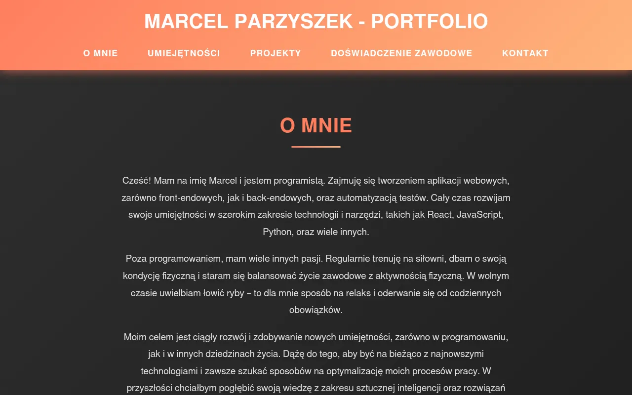 Screenshot of parzy1.github.io