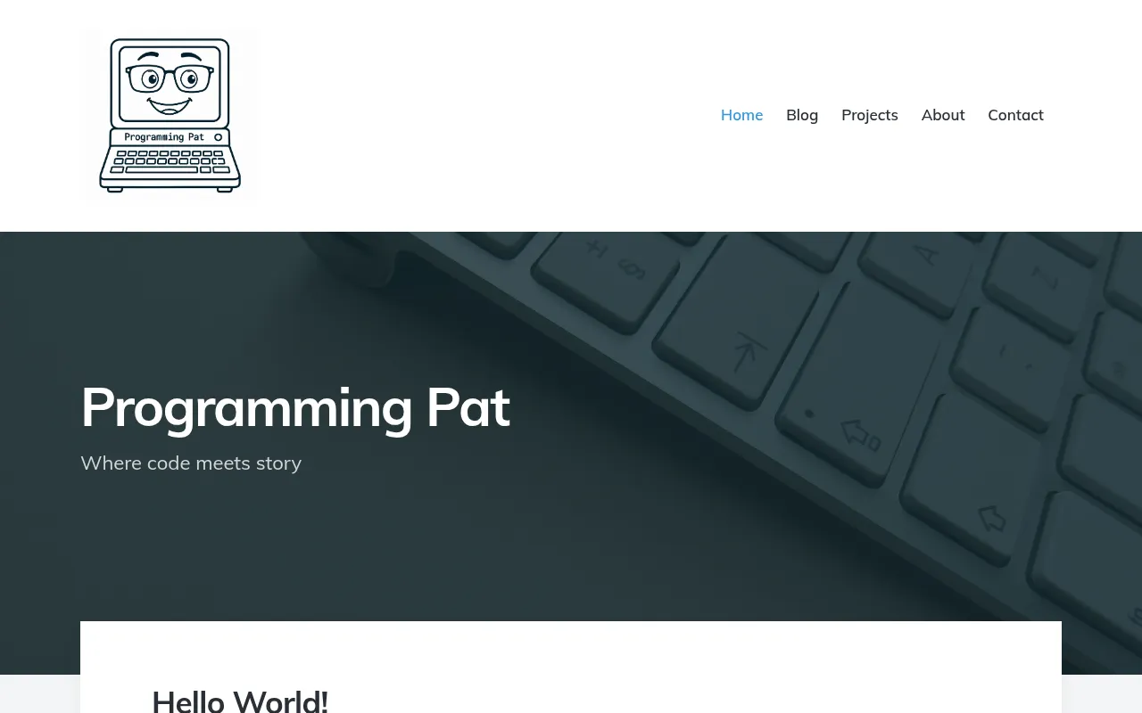 Screenshot of programmingpat.com