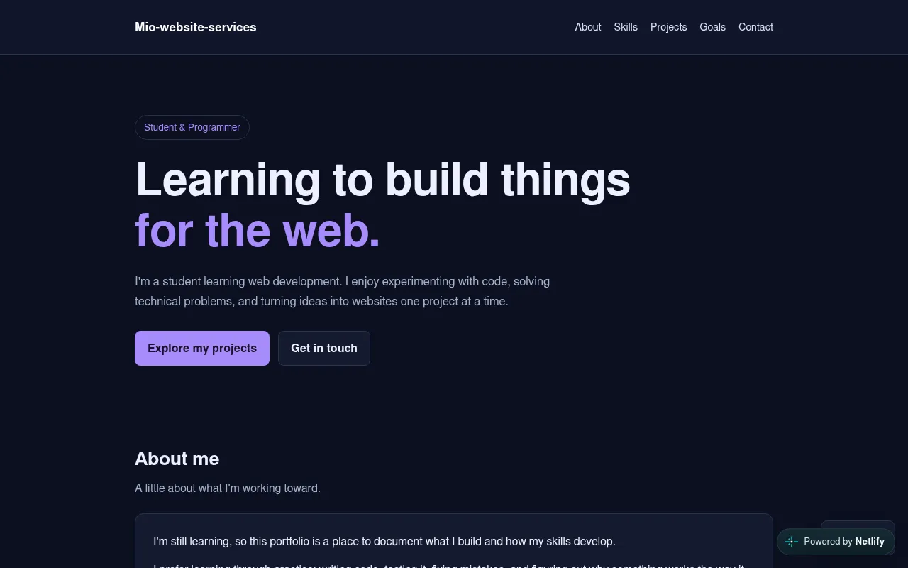 Screenshot of mio-website-service.netlify.app