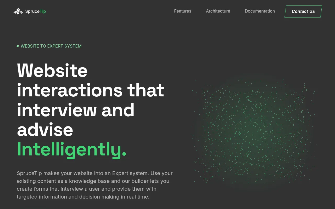 Screenshot of sprucetip.ai