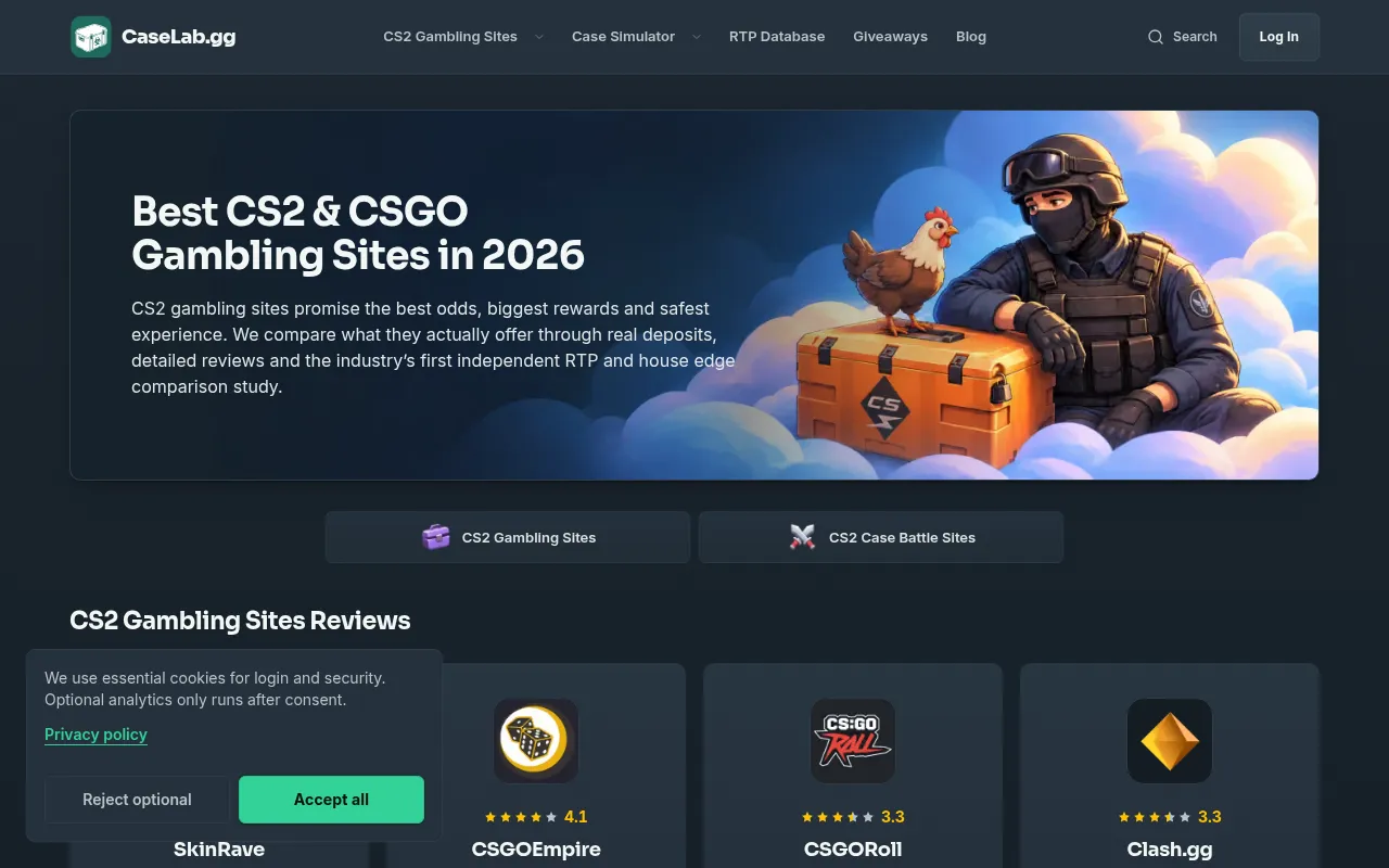 Screenshot of caselab.gg