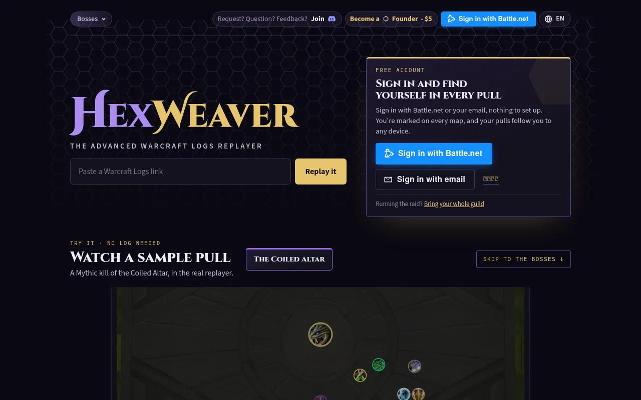 Screenshot of hexweaver.win