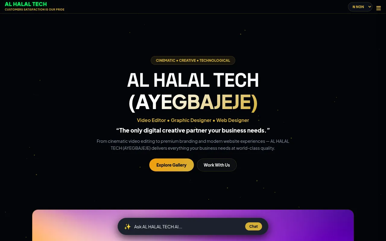 Screenshot of alhalaltech.com